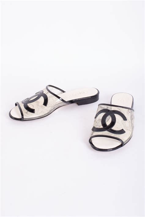 where to buy chanel sandals online|chanel clear slide sandals.